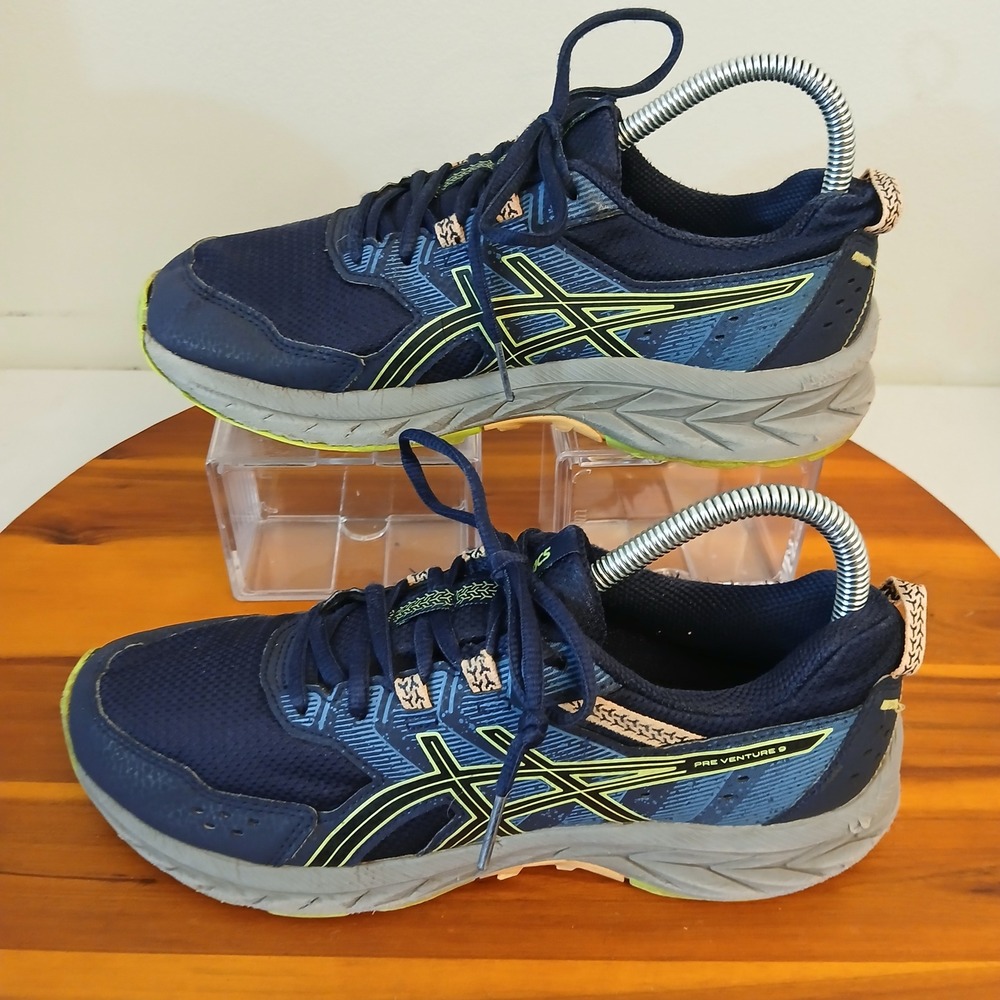 ASICS Gel Venture 9 Kids 6.5 Blue Running Shoes Sneakers 1014A276
